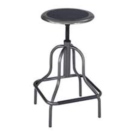 Betterbeds Industrial Stool- Pewter - Seat Height 22in.x27in. BE3738344